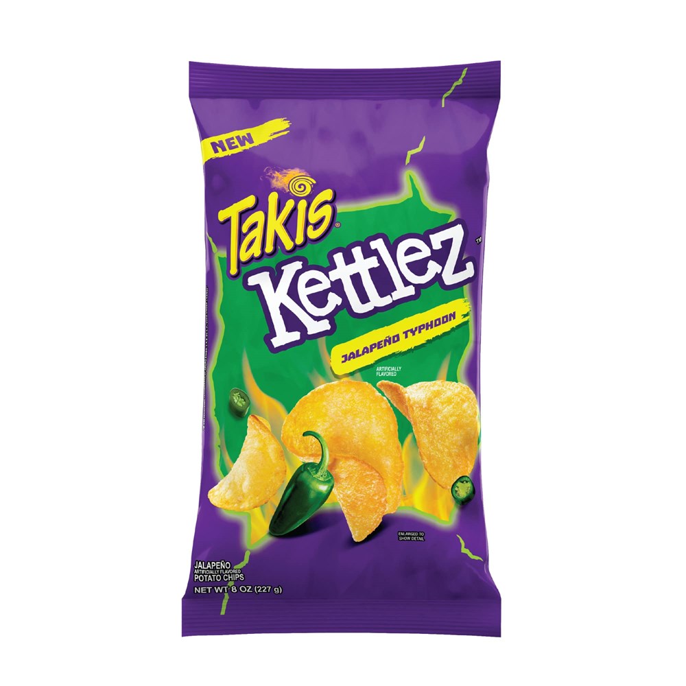 Barcel Takis Kettlez Chips Jalapeno Typhoon 8oz/227g