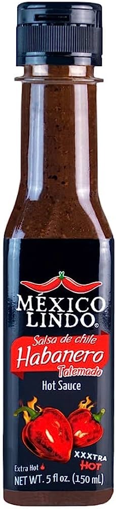 Mexico Lindo Habanero Tatemado Salsa XXXtra Hot Sauce 5fl/150ml
