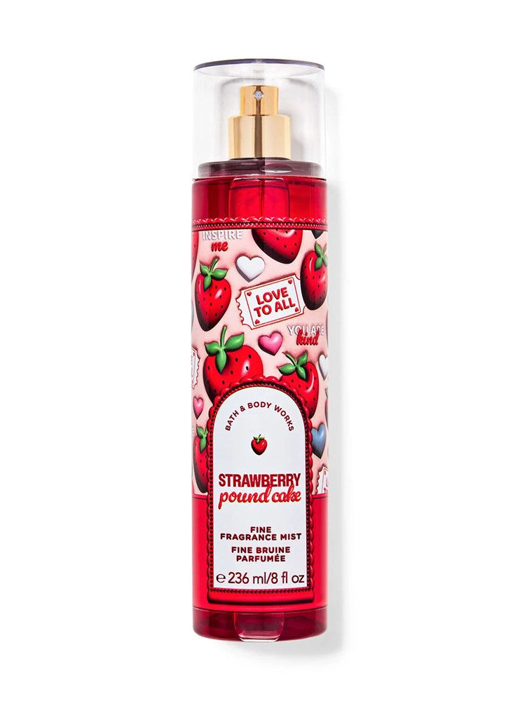 B&BW Fragrance Mist Strawberry Pound Cake 8floz/236ml by Bath & Body Works