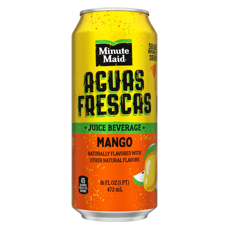 Minute Maid Aguas Frescas Mango Juice beverage 16floz/473ml