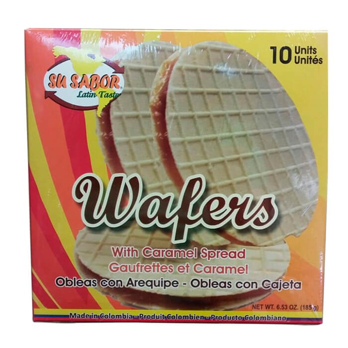 Su Sabor Wafers Obleas with Caramel Spread 10pk 195g