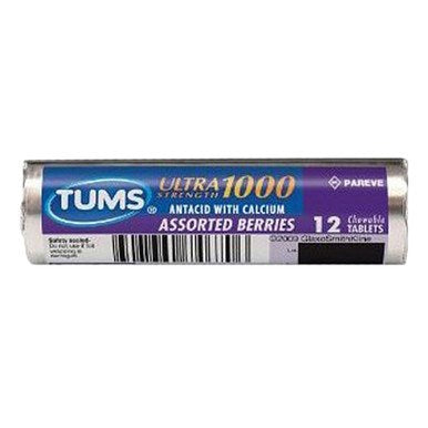 Tums Antacid Ultra Assorted Berry 1000 12ct roll