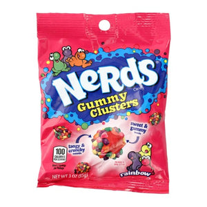 Nerds Gummy Clusters Rainbow bag 3oz/85g (Best Before 30 Sept 2024)