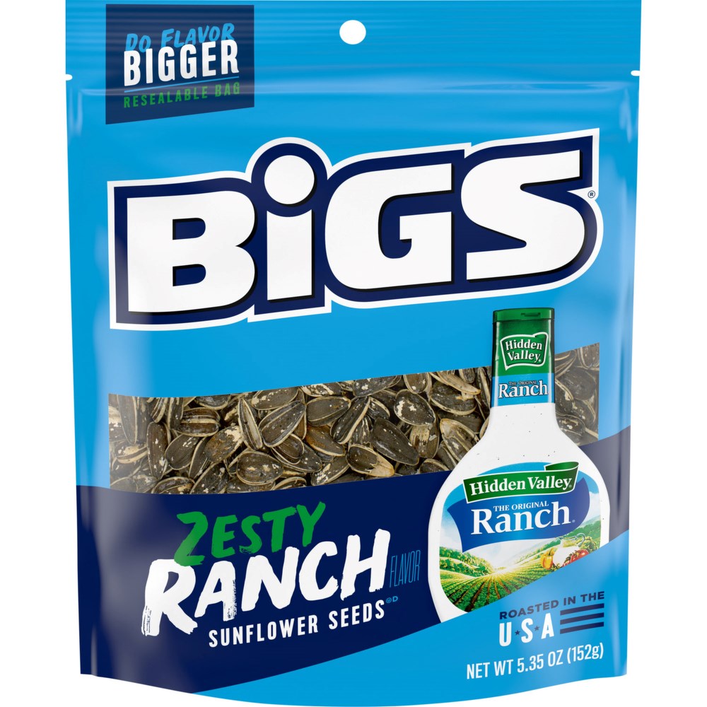 Bigs Sunflower Seeds Hidden Valley Zesty Ranch 5.35oz/152g