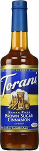 Torani Brown Sugar Cinnamon Sugar Free Syrup 750ml