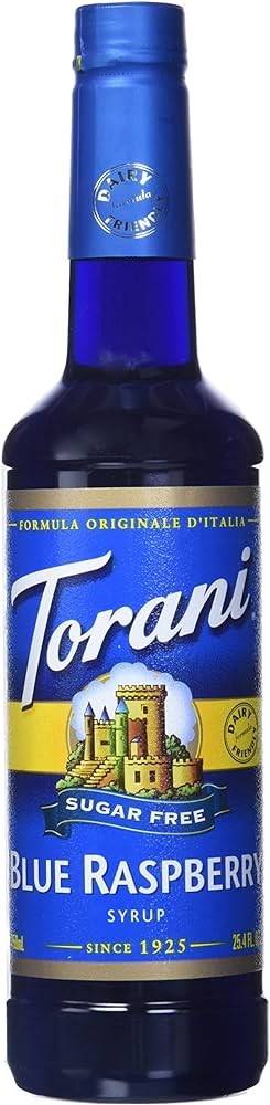 Torani Blue Raspberry Sugar Free Syrup 750mlDNR