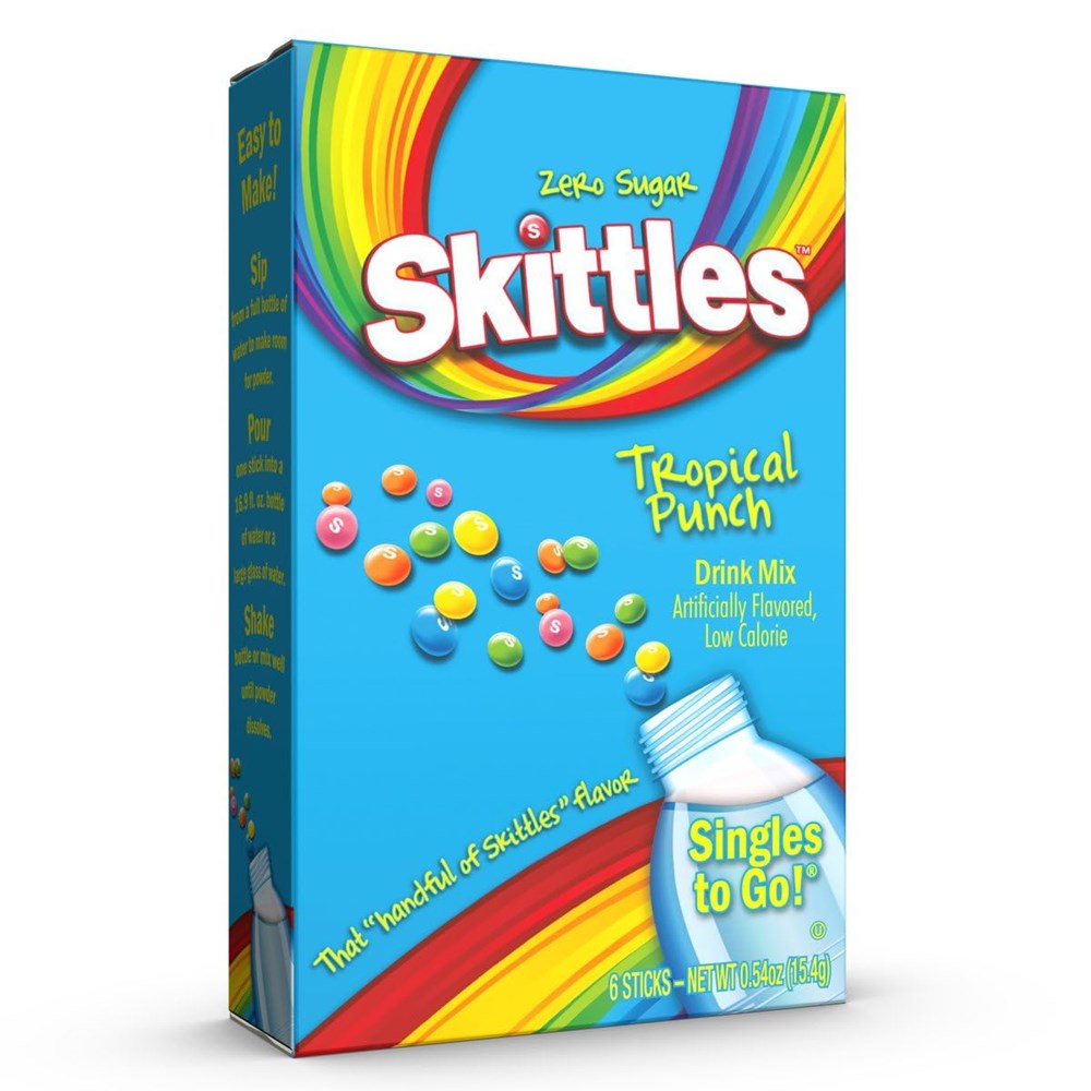 Skittles Tropical Punch Singles to go 6pk STG 0.54oz/15.4g