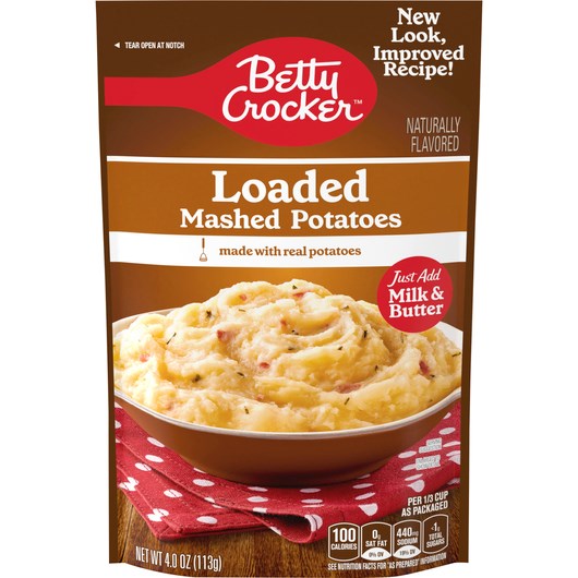 Betty Crocker Mashed Potatoes Loaded 4oz (Best By May 2025)