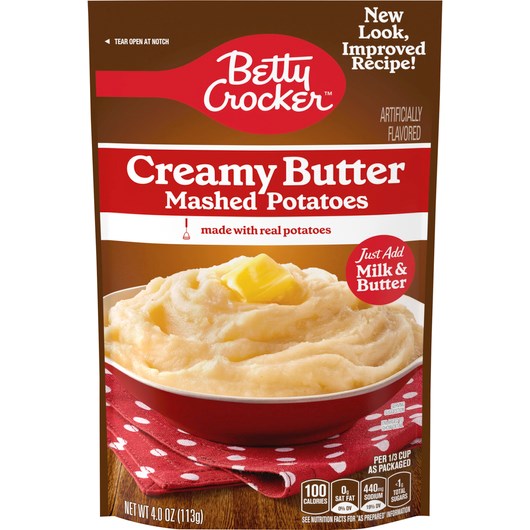 Betty Crocker Mashed Potatoes Creamy Butter 4oz Best By Jul 25