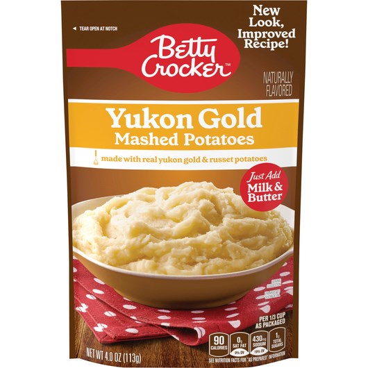 Betty Crocker Mashed Potatoes Yukon Gold 4oz Best By Aug 25