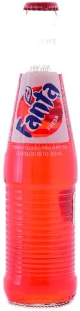 Fanta Strawberry Mexican Glass Bottle 12floz/355ml