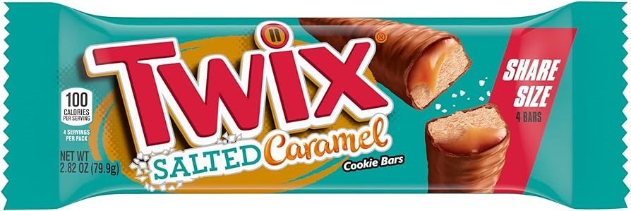 Twix Salted Caramel Chocolate Bar 2.82oz/56.4g