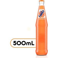 Fanta Orange Mexican Glass Bottle 500ml