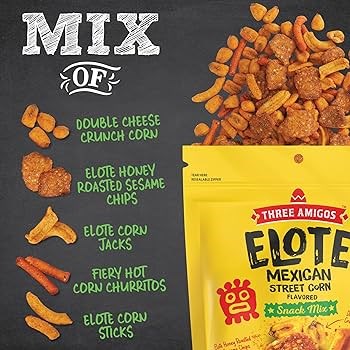 Three Amigos Elote Mexican Street Corn Snack Mix 5oz