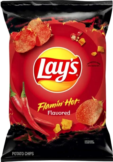 Lays Flamin Hot Chips 2.25oz/63.7g (Best by 17 Jun 2025)