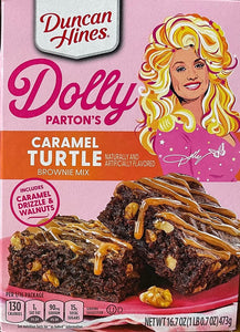 Duncan Hines Dolly Parton Caramel Turtle Brownie Mix 16.7oz/473g