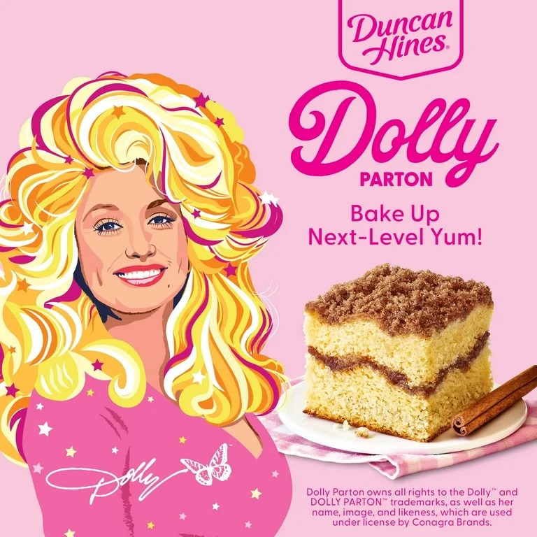 Duncan Hines Dolly Partons Cinnamon Swirl Crumb Cake 20oz/567g