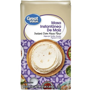 Great Value Instant Corn Masa Flour 4lb/1.8kg
