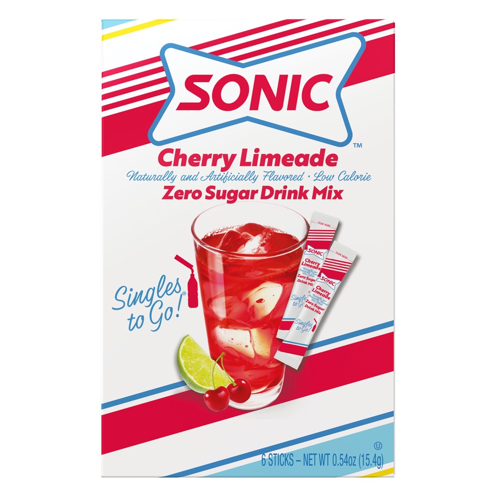 Sonic Singles to go Cherry Limeade SF 6pk STG 0.54oz/15.4g