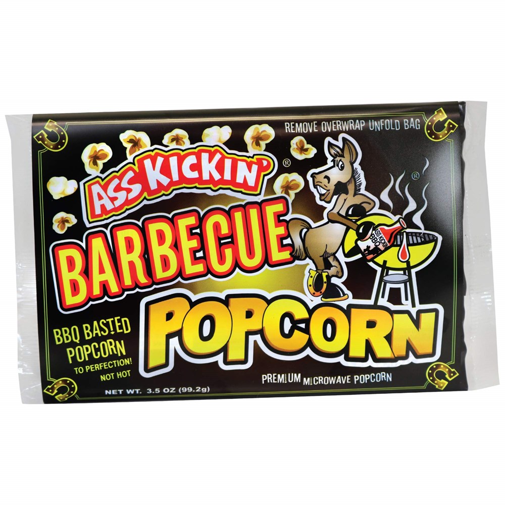 Ass Kickin Microwave Popcorn BBQ (Best by 21 Jun 2025)
