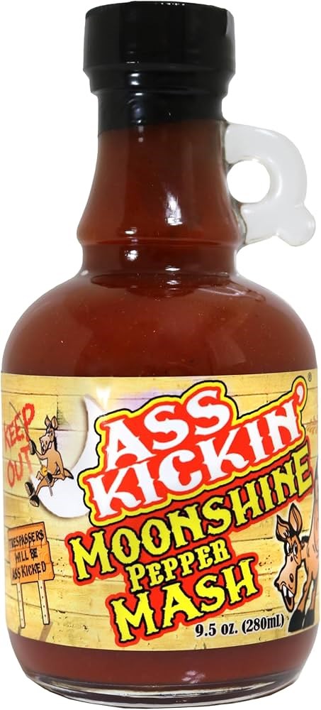 Ass Kickin Moonshine Pepper Mash 9.5oz/280ml