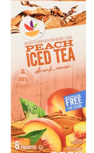 Foodhold Singles SF Peach Iced Tea mix 6pk Canister STG 1.48oz/42g