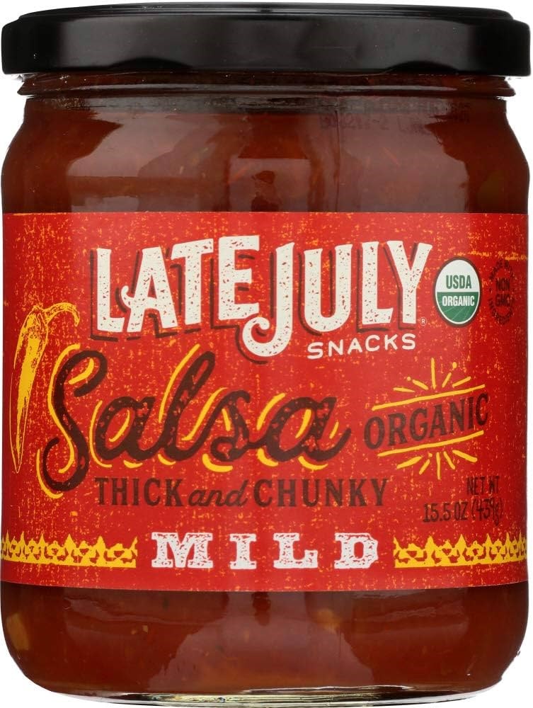Late July Organic Salsa Mild Thick & Chunky 15.5oz/439g (Best By Sep 2024)