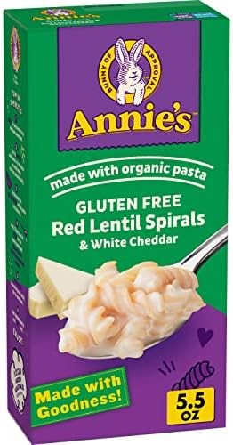 Annies Gluten Free Red Lentil Spirals & White Cheddar 5.5oz/155g