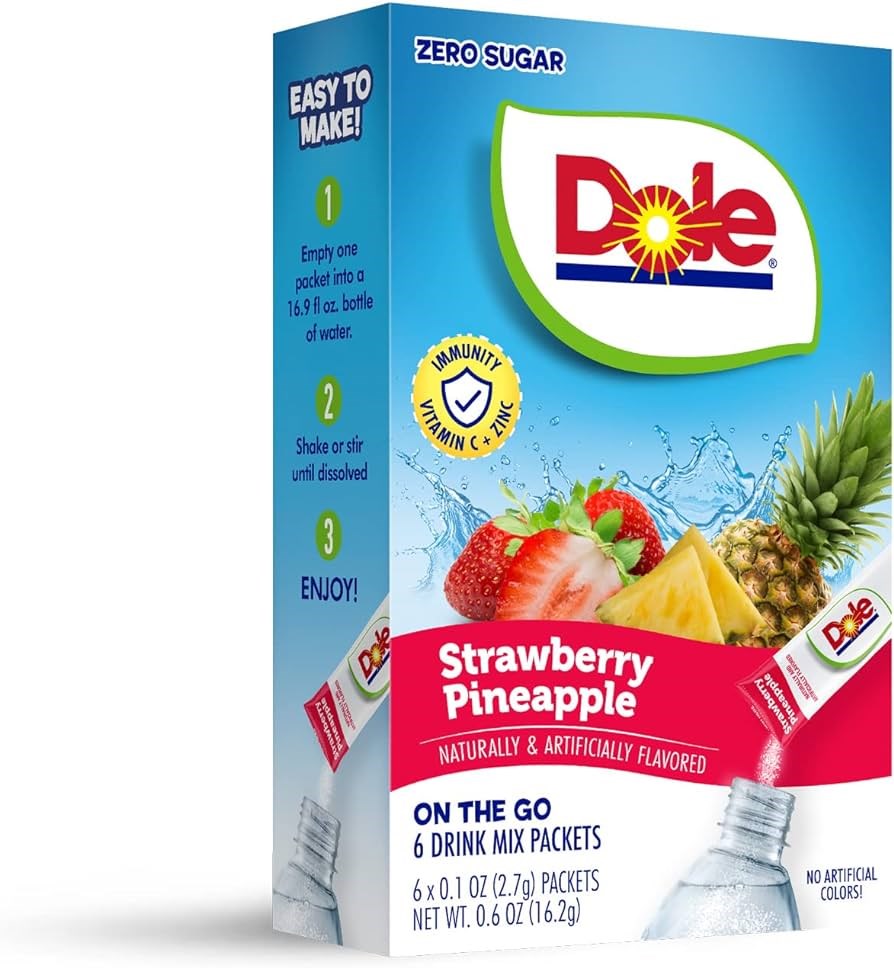 Dole Strawberry Pineapple Singles on the Go 6pk STG 0.6oz/16.2g