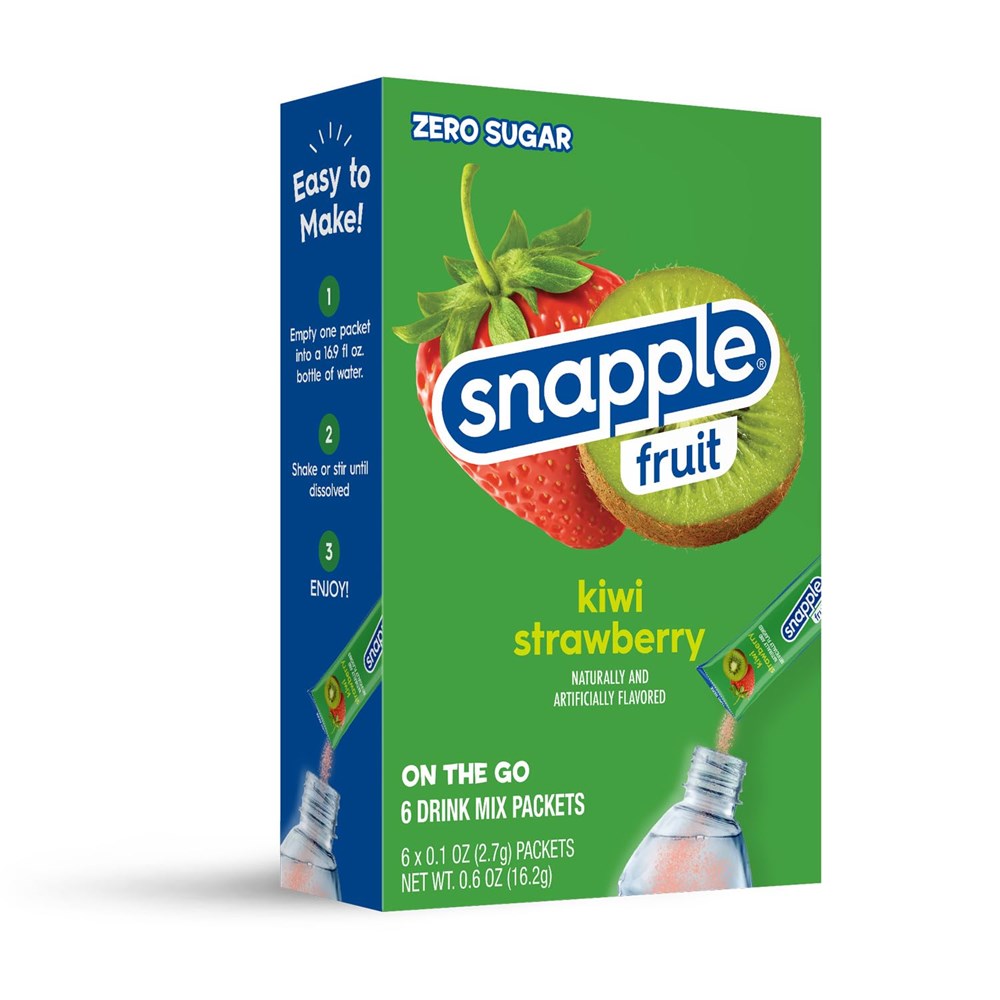 Snapple Zero Sugar On the Go Kiwi Strawberry 6pk STG
