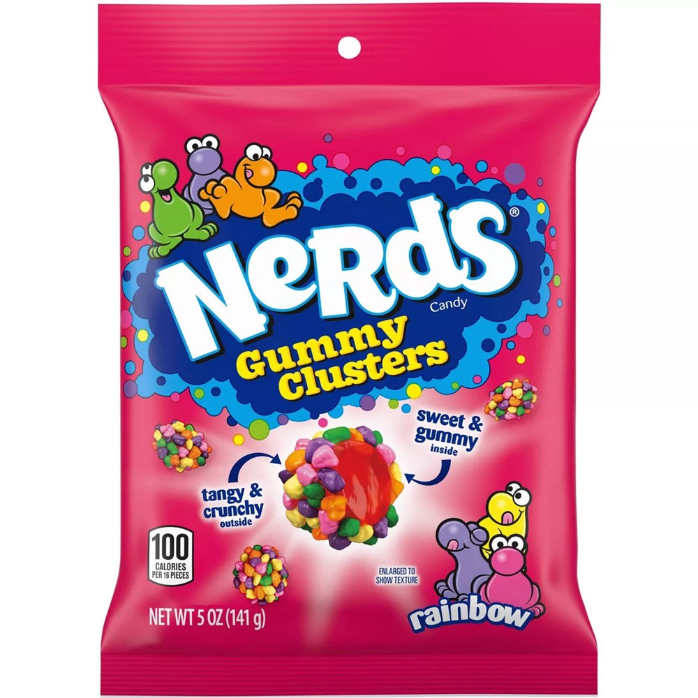 Nerds Gummy Clusters - Rainbow 5oz/141g