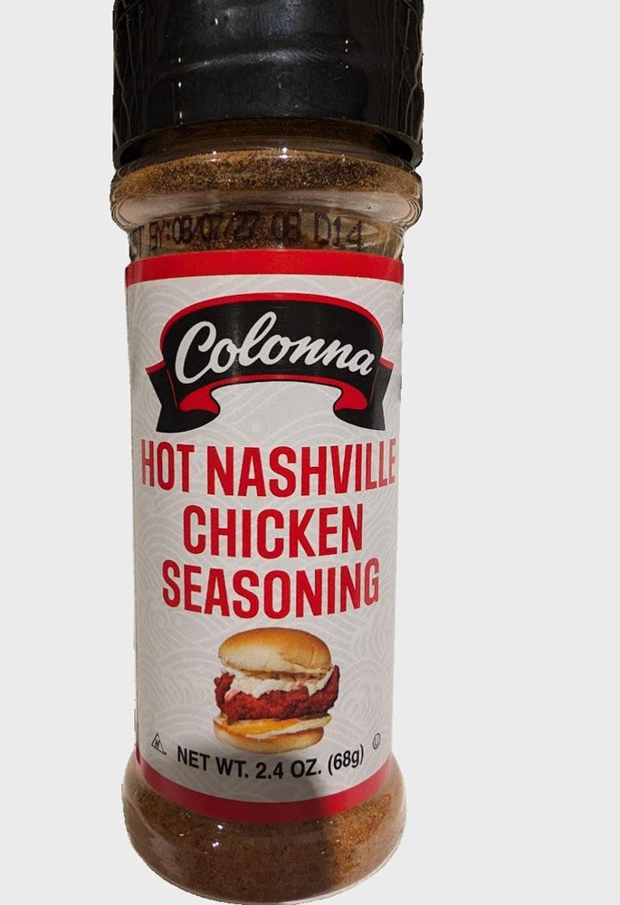 Colonna Hot Nashville Chicken Seasoning 2.4oz Best By Jul 27