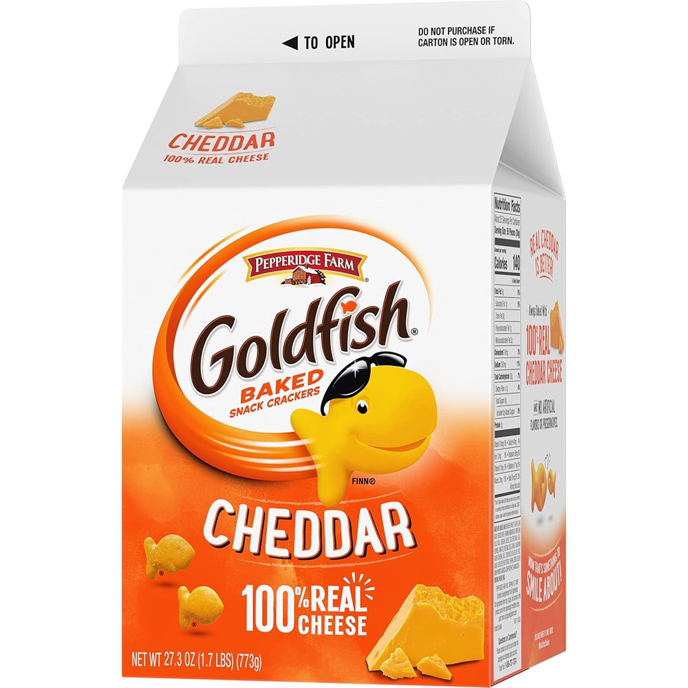Goldfish Baked Snack Crackers Cheddar 27.3oz ** LIMIT ONE PER CUSTOMER**