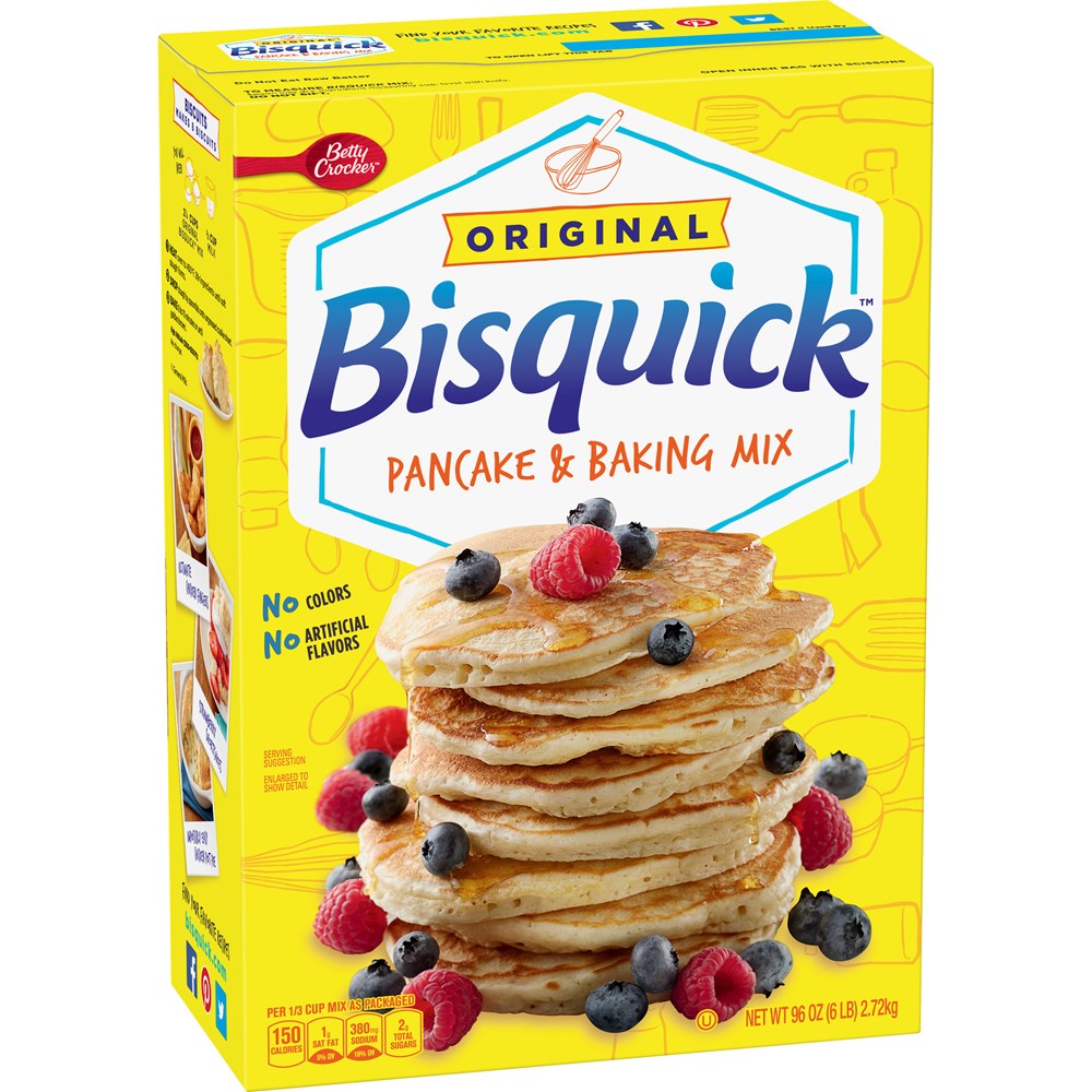 Betty Crocker Bisquick Pancake & Baking Mix Original 96oz/2720g (Best By Feb 2025)