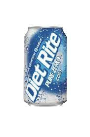 Diet Rite cans 12floz/355ml