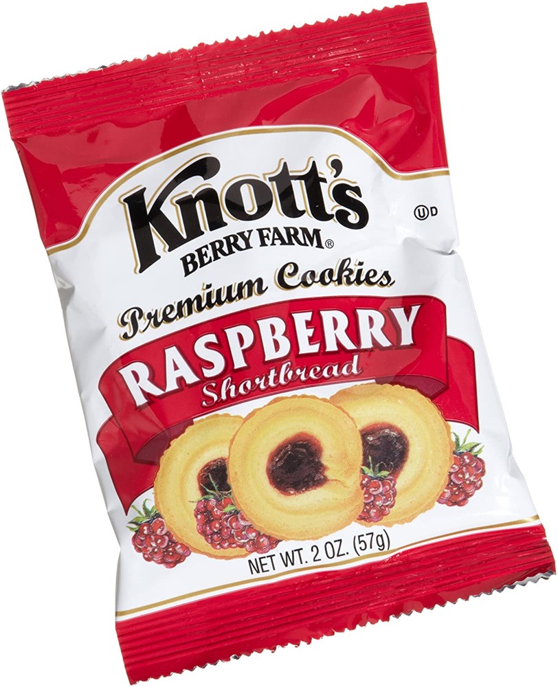 Knotts Berry Farm Raspberry Shortbread 2oz/57g Best by Dec 2024