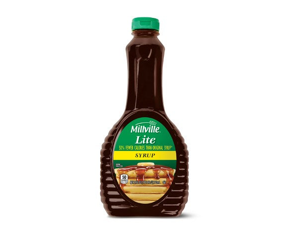 Millville Pancake Syrup Lite @24floz/710ml (Best by Oct 2025)