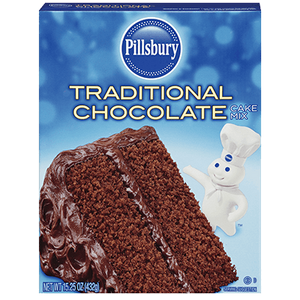 Pillsbury Cake Mix Traditional Chocolate 15.25/432g (Best By 28 Sept 2024)