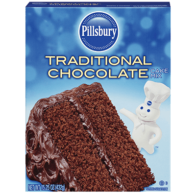Pillsbury Cake Mix Traditional Chocolate 15.25/432g (Best By 28 Sept 2024)
