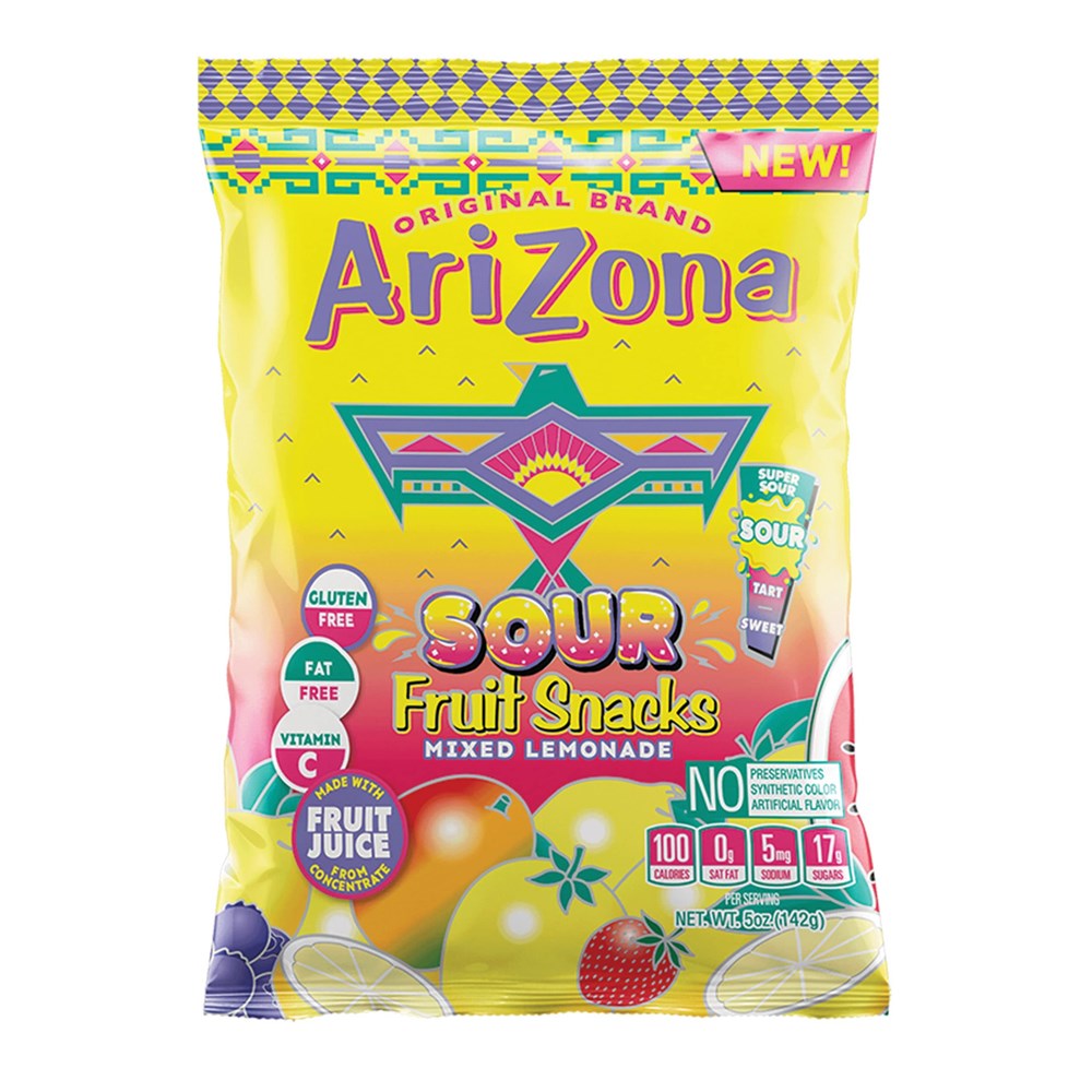 Arizona Sour Fruit Snacks Mixed Lemonade 5oz