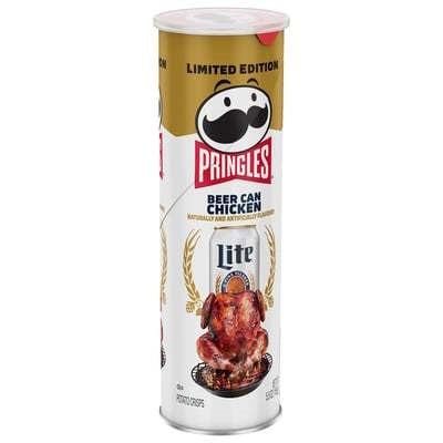 Pringles Beer Can Chicken Limited Edition 5.5oz/158g Best By June 2026