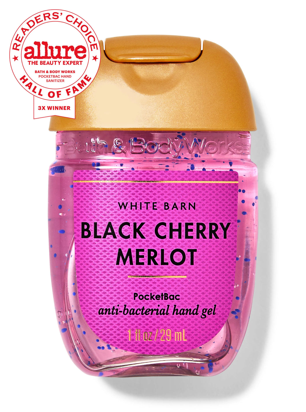 B&BW PocketBac Black Cherry Merlot Sanitizer 1floz/29ml by Bath & Body Works