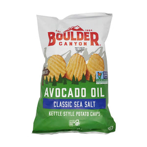Boulder Avocado Oil Classic Sea Salt Chips 1oz/28.3g (Best by 22 Sep 2025)