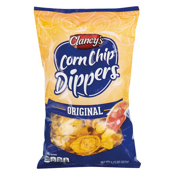 Clancys Corn Chips Dippers 9.25oz/262g (Best by May 2025)