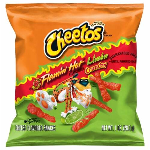 Cheetos Crunchy Flamin Hot Limon 1oz/28.3g
