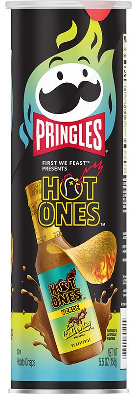 Pringles Hot Ones Los Calientes Verde Limited Edition 5.5oz/158g Best By May 2026