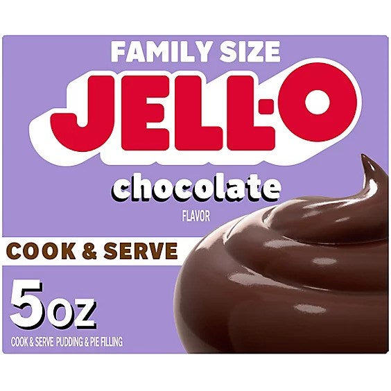 Jello Chocolate Instant Pudding & Pie Filling Family Size 5oz/141g