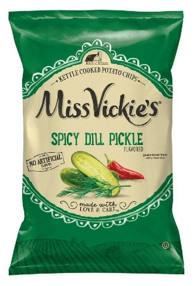Miss Vickies Chips Spicy Dill Pickle 1.375oz/38.6g