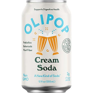 Olipop Probiotic Cream Soda 12floz/355ml