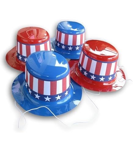 Mini Patriotic Hats 4 Pack